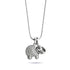 Heiligtum | 925 Sterling Silber | Kristall Elefant Unendlichkeitsverschluss Halskette